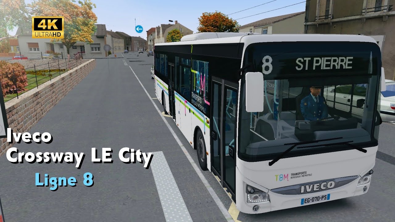 OMSI 2 - BUS COMPLET sur la ligne 8b en Iveco Crossway LE City ( TBM ) - Horizon 16 Châteauroux