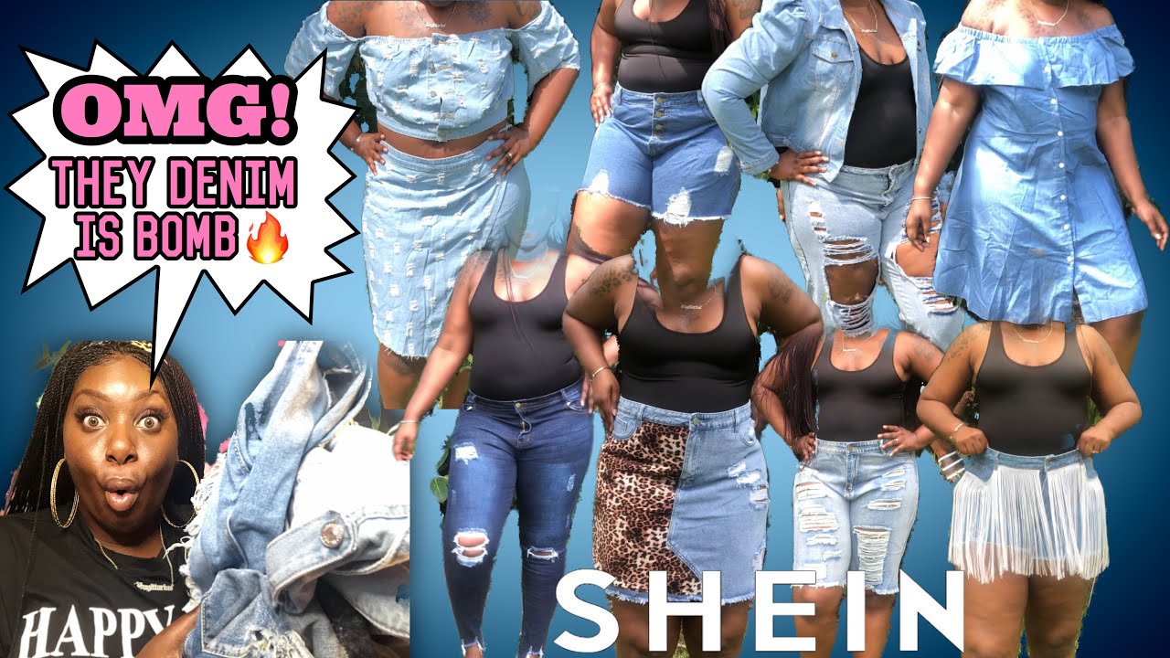 Shein Denim Haul + Try on|Tall Plus Size 2x/3x Curvy|*MUST WATCH *{HONEST Review}