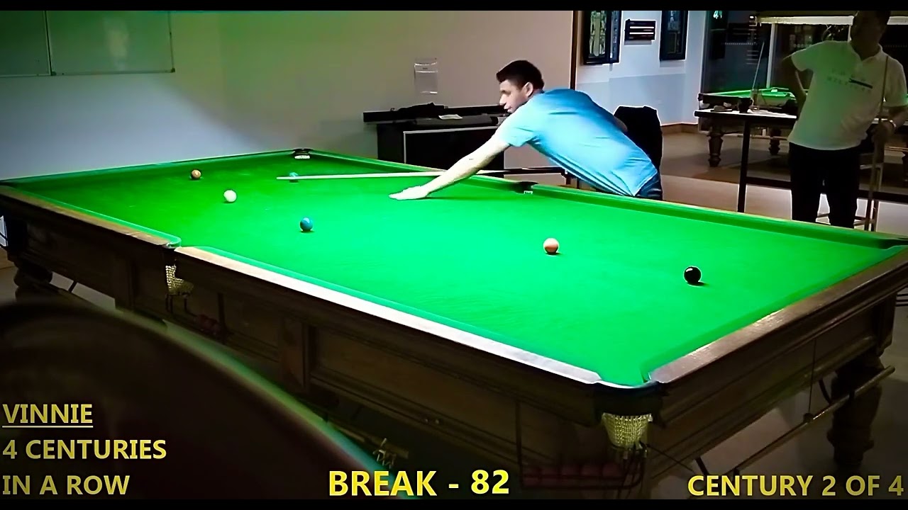 Vinnie Calabrese , four centuries consecutive . Panania diggers snooker club