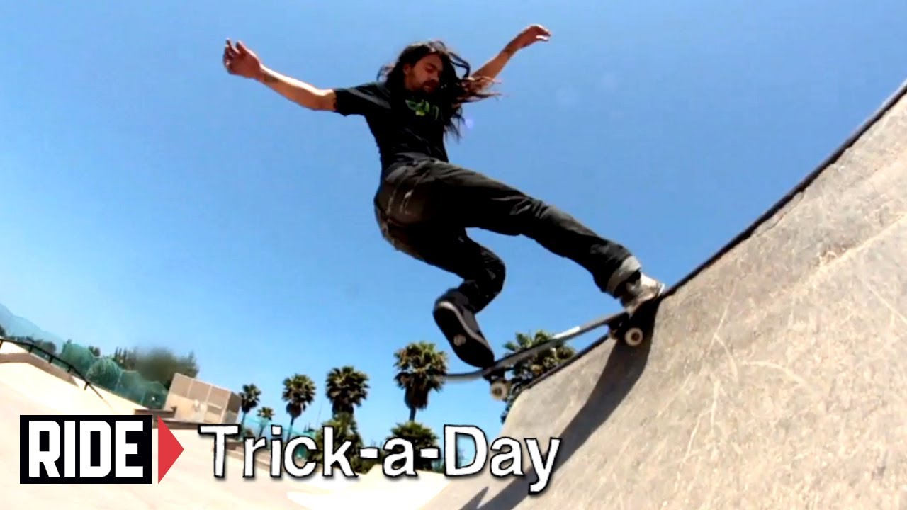 Как кататься на скейтборде: трюк Fakie Tail Stall 360 Revert с Адрианом Мэллори.