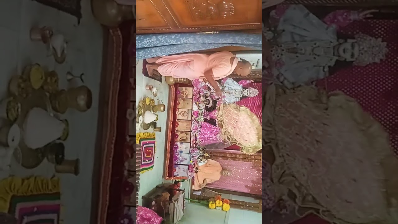 শ্রীরাধাবিনোদবিহারীর ভোগ আরতি অমল হরিনাম আমিয় বিলাসা যশোমতী নন্দন ব্রজবর  নাগর গোকুল রঞ্জন গান কান