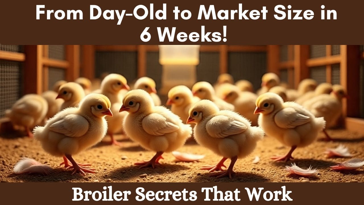 Raising 100 Broiler Birds from Day 1 to Maturity: 6 Weeks #broilerfarming #poultryfarming #broiler