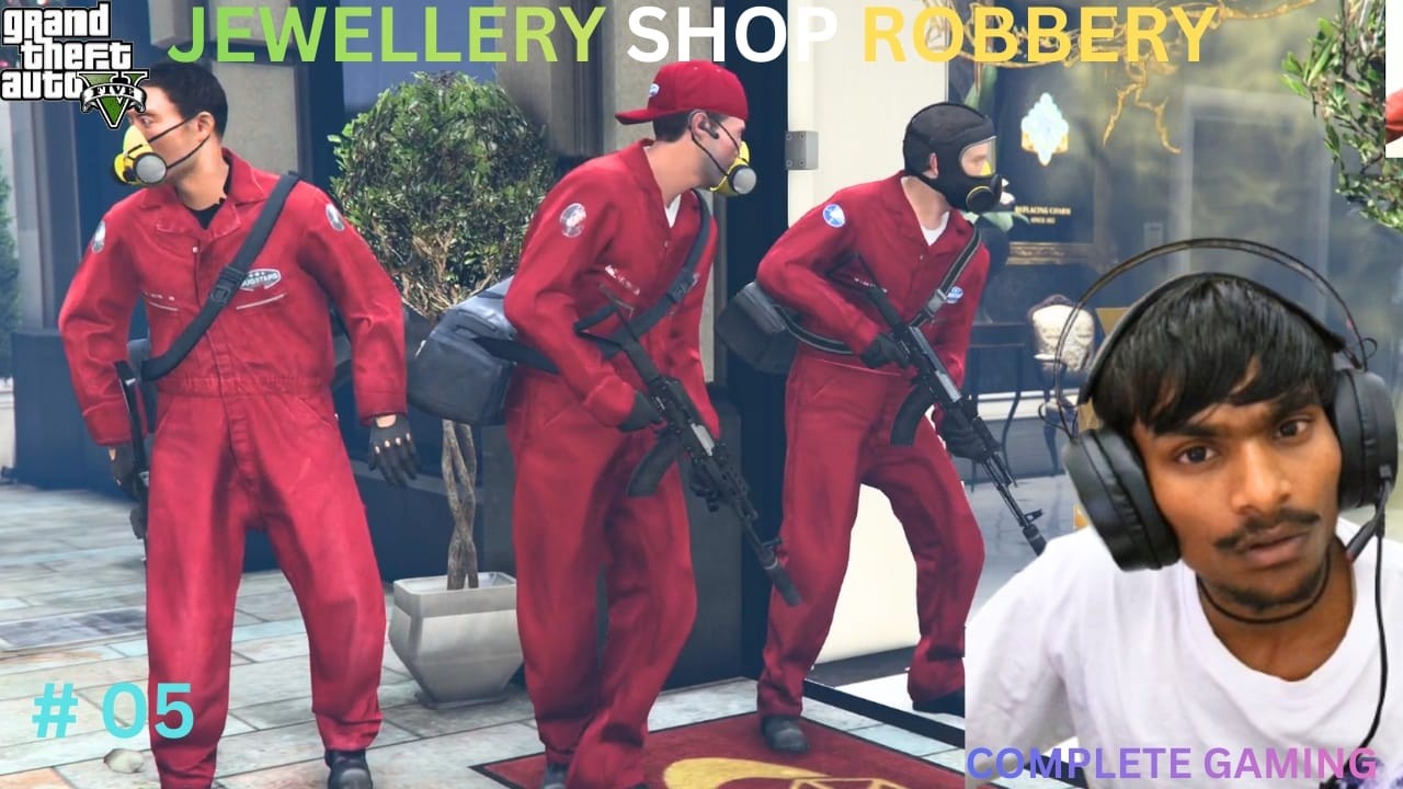 Los Santos No.1 Jewelry Shop Heist 💎 | Michael & Lester Master Plan | 5 Men Robbery Mission 💰🔥
