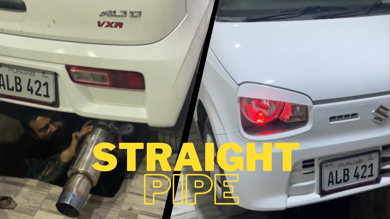 My first vlog | alto straight pipe with hks | wehshi awaz 🤤🔥