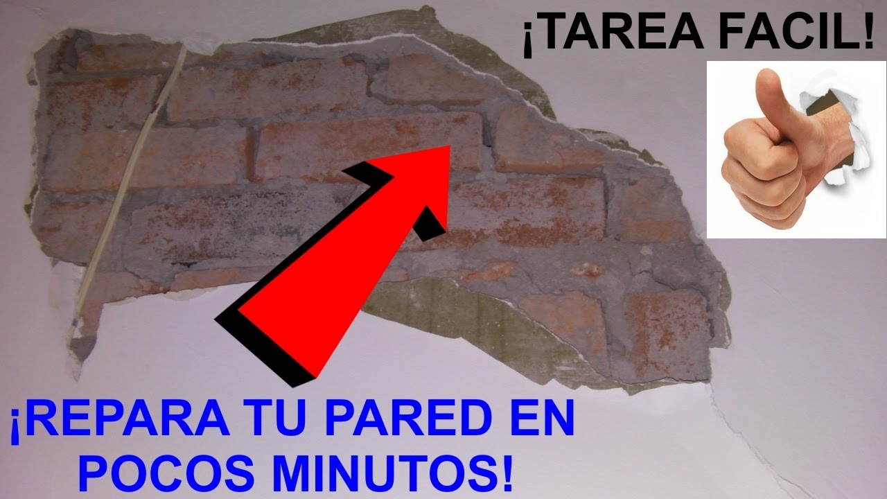 Como reparar grietas y da&ntilde;os en la pared. Arreglo de revoque por problema de humedad