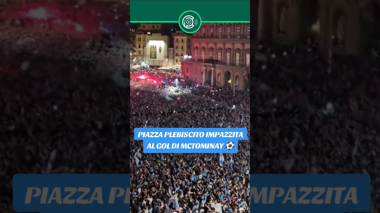 MCTOMINAY FA ESPLODERE PIAZZA PLEBISCITO A NAPOLI 😱 #shorts