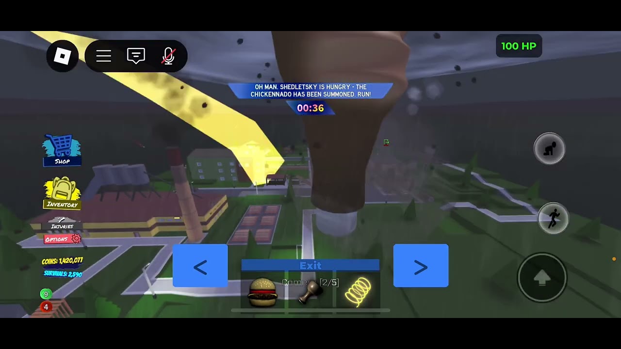 rare chickenado encounter in a PUBLIC server (tornado alley ultimate)
