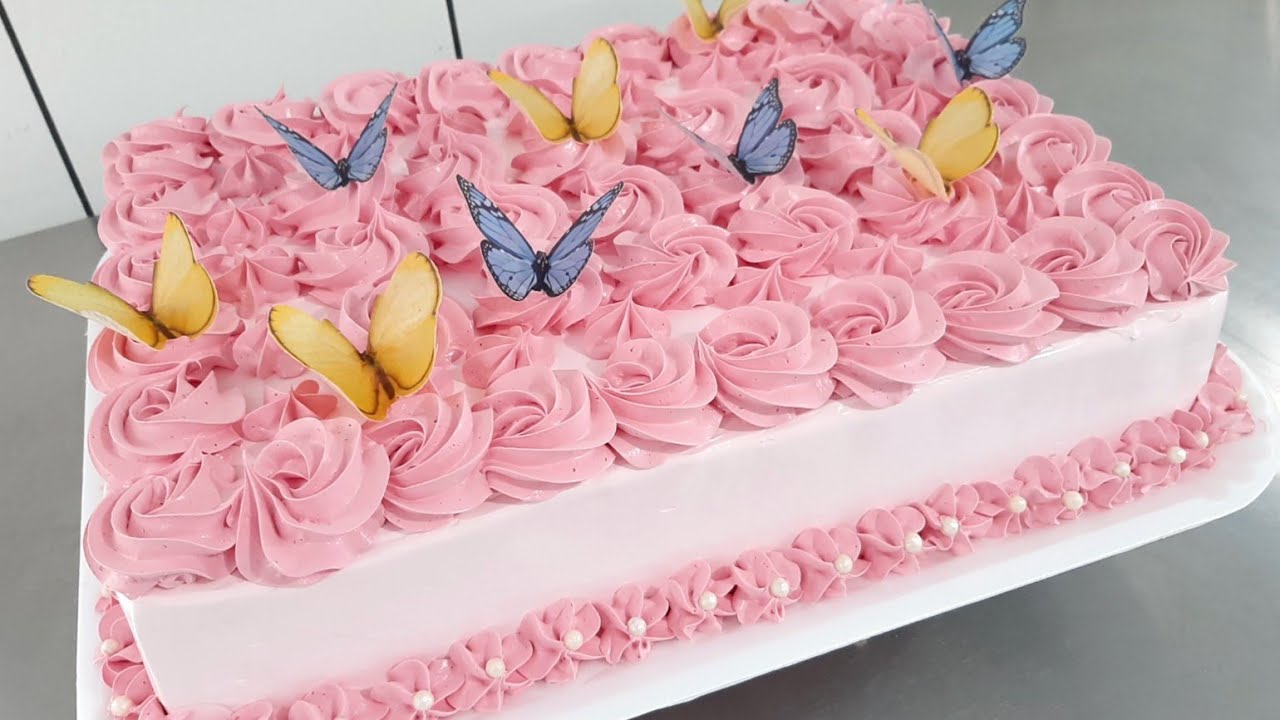 Bolo com borboletas! Delicadeza!🦋