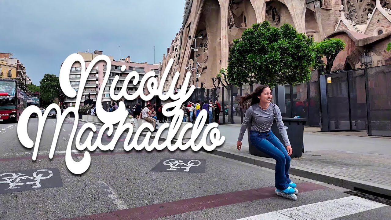 Nicoly Machado Skating in Sagrada Familia - Storm Nicoly Pro 80