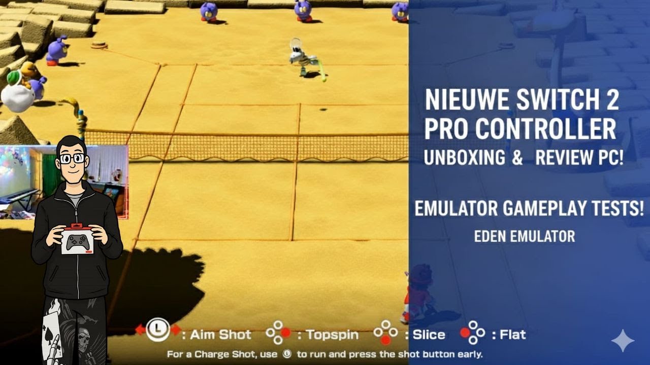 Unbocking switch 2 pro controller voor pc. ( EDEN Emulator ) games test NL