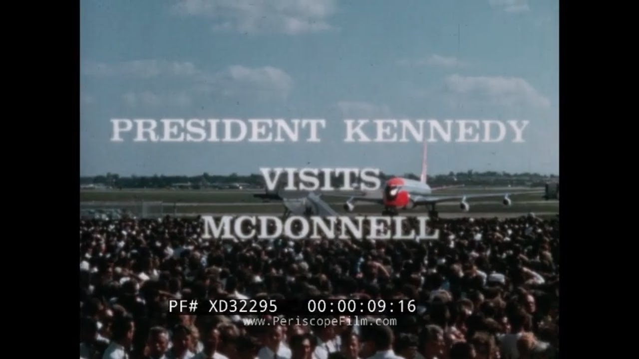 Президент Кеннеди посещает McDonnell Aircraft Corp. Сент-Луи, штат Миссури, 12 сентября 1962 г. X...