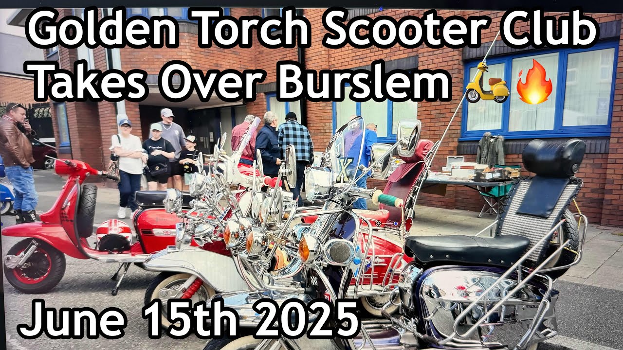 Burslem Takeover! Golden Torch Scooter Club Ride Out 2025
