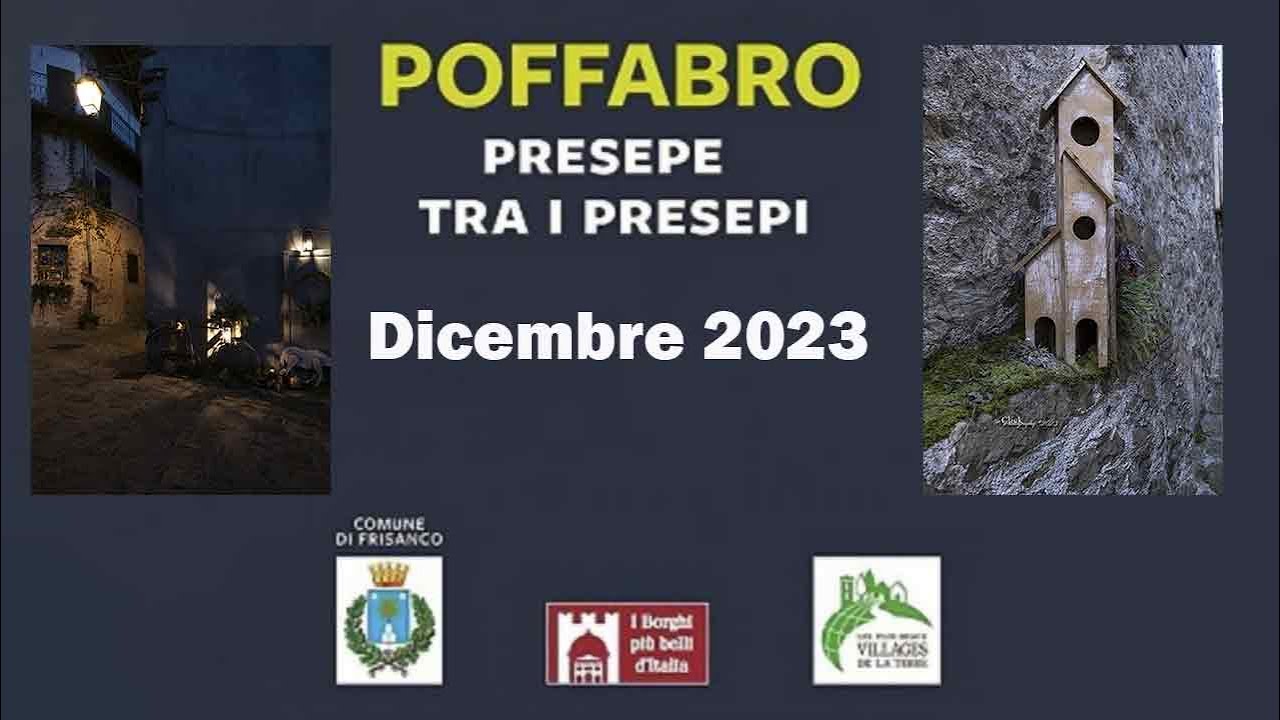 Il magico borgo di POFFABRO (PN) - Il Presepio Fra I Presepi (4k)