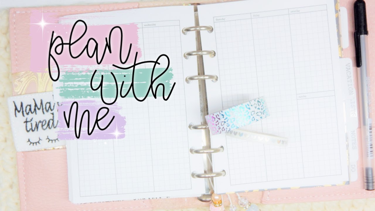 Plan with me | A6 Rings | Plan As I Go