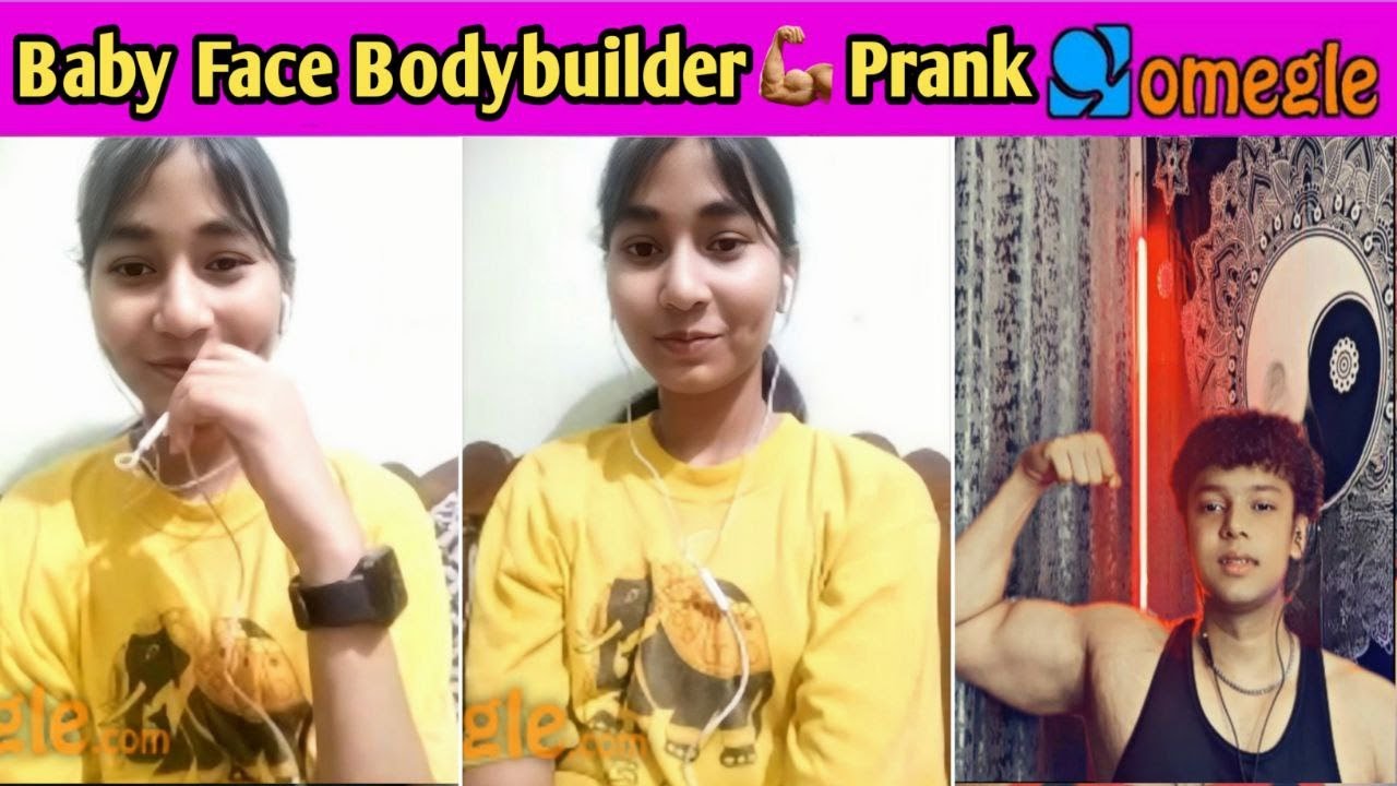 Baby Face Bodybuilder Prank On Omegle | Crazy Girls Reactions #omegle #bodybuilding