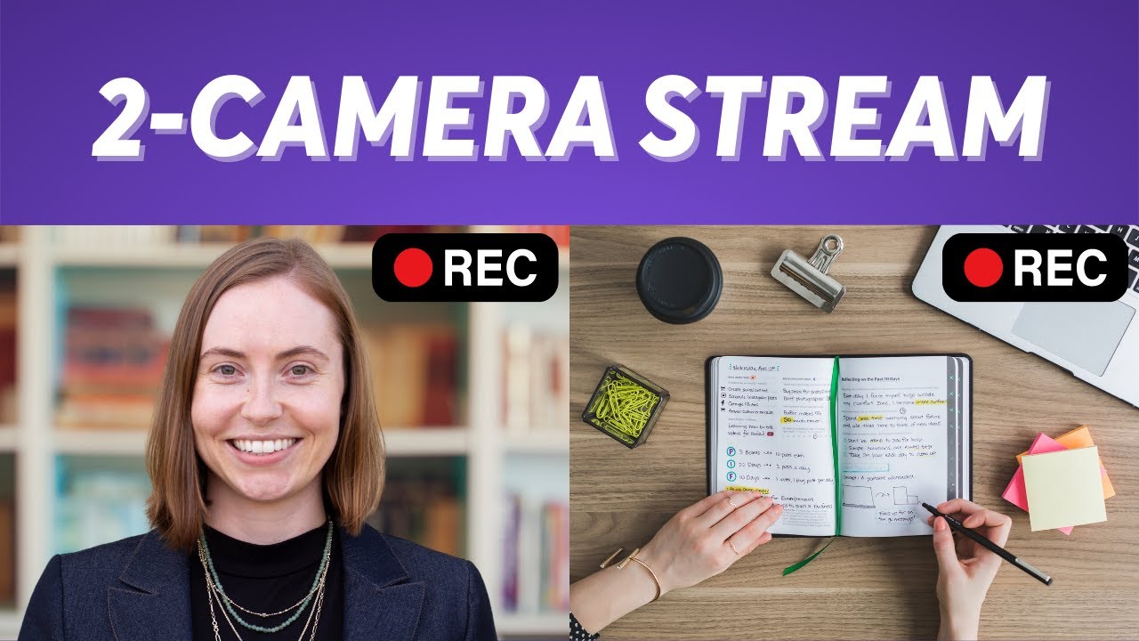 How to livestream with TWO CAMERA ANGLES!