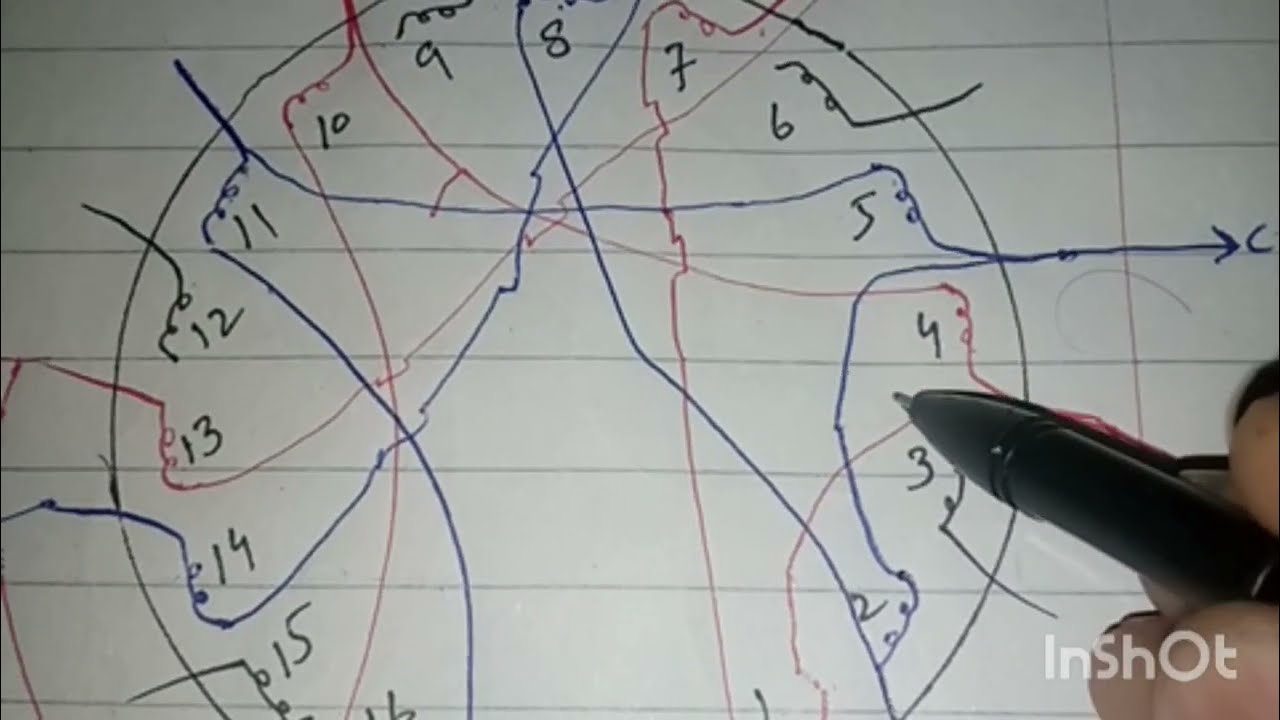 Double dalta Double Star 6pole 950rpm Connection diagram