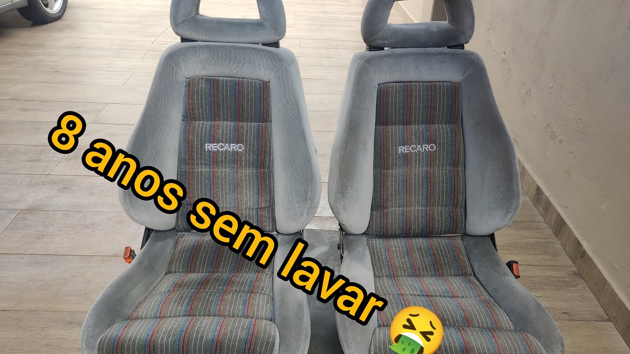 Limpeza no banco recaro sem desmontar o tecido