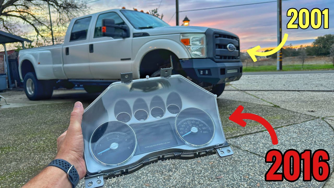 Сборка 2001 F350 7.3 — Swaphelper Коррекция миль с кластера 08-10 на кластер 11-16 Cluster Cluste...