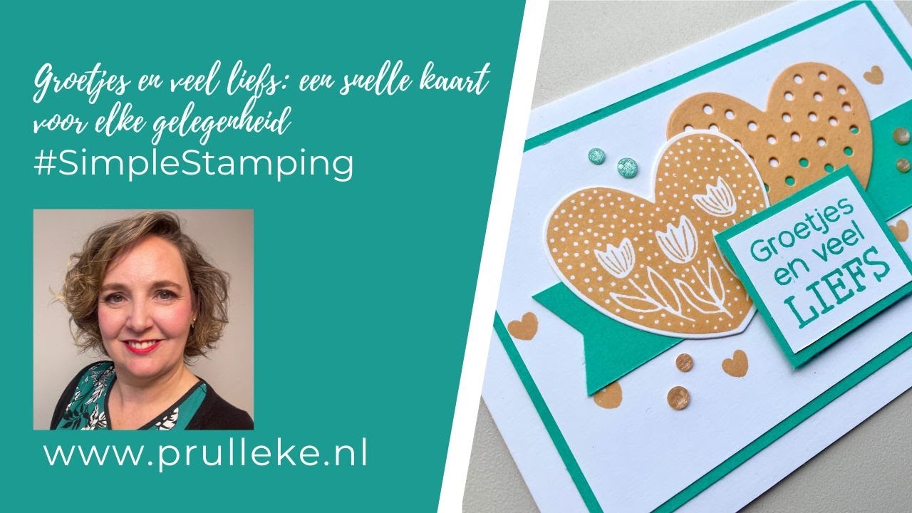 Groetjes en veel liefs: een snelle kaart voor elke gelegenheid #simplestamping