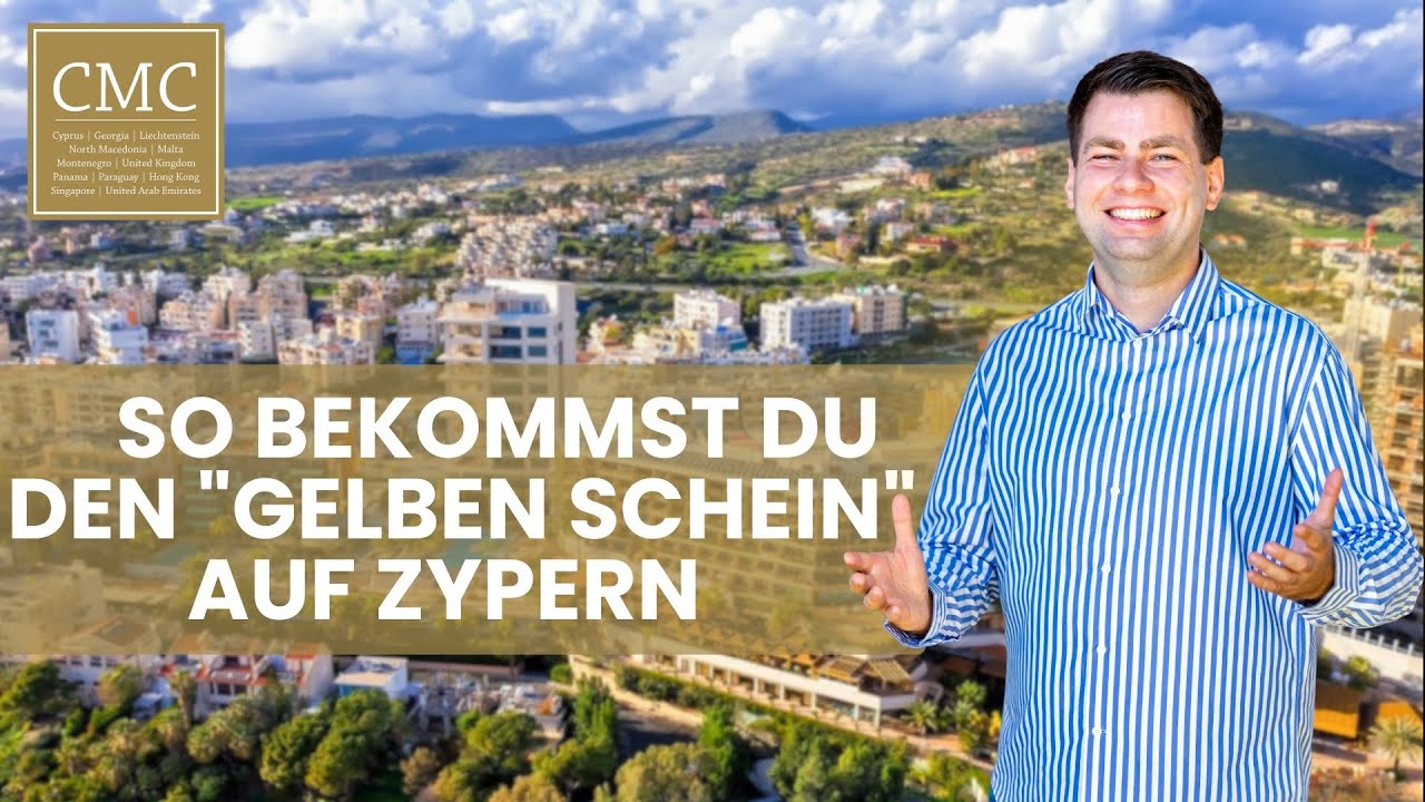 Die unbefristete Aufenthaltserlaubnis auf Zypern f&uuml;r EU B&uuml;rger (Gelber Schein/ Yellow Slip).