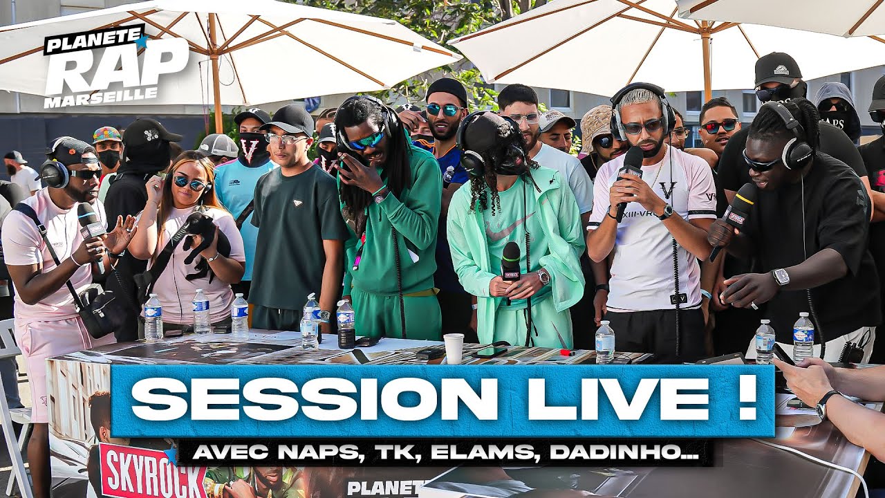 SESSION FREESTYLE avec Naps, TK, Dadinho, Elams, Tiaz, Veezy, OD & Nia ! #PlanèteRap