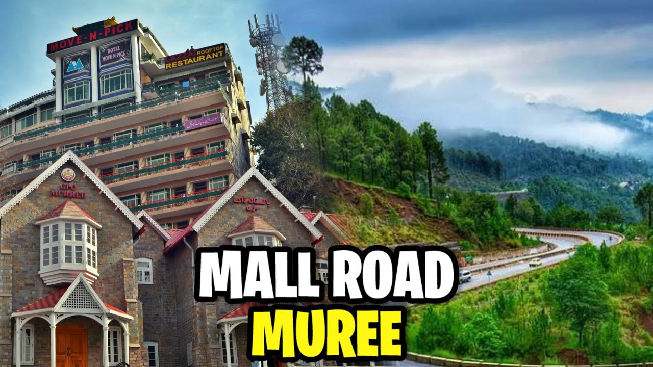 Murree Mall Road | Murree Pakistan | Rainy Weather in Mall Road Muree