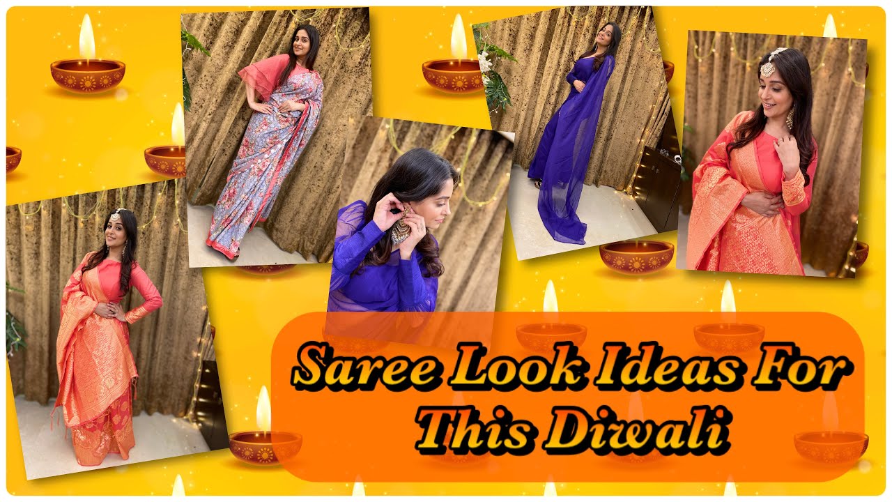 Saree Look Ideas For This Diwali| Saree drapping & makeup | Dipika Ki Duniya| Dipika Kakar Ibrahim