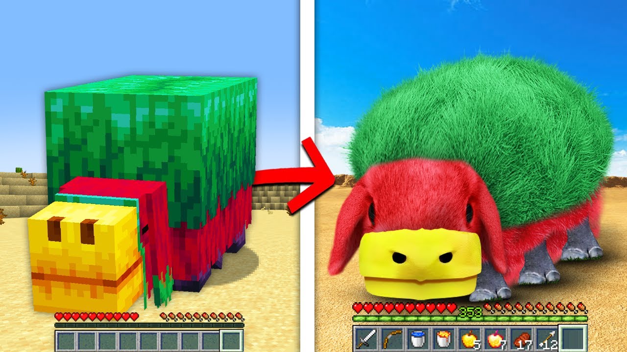 Minecraft, But Mobs Get More Realistic...