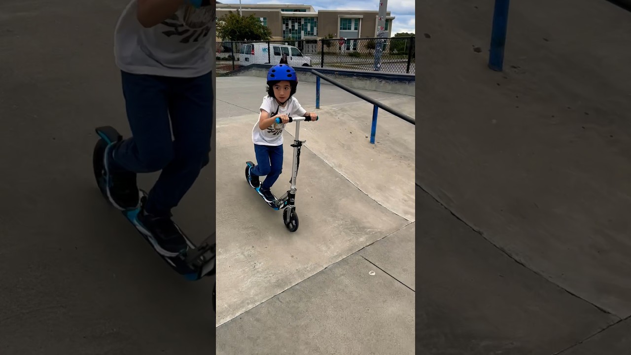 My first visit to a skateboard park #family #homeschooldad