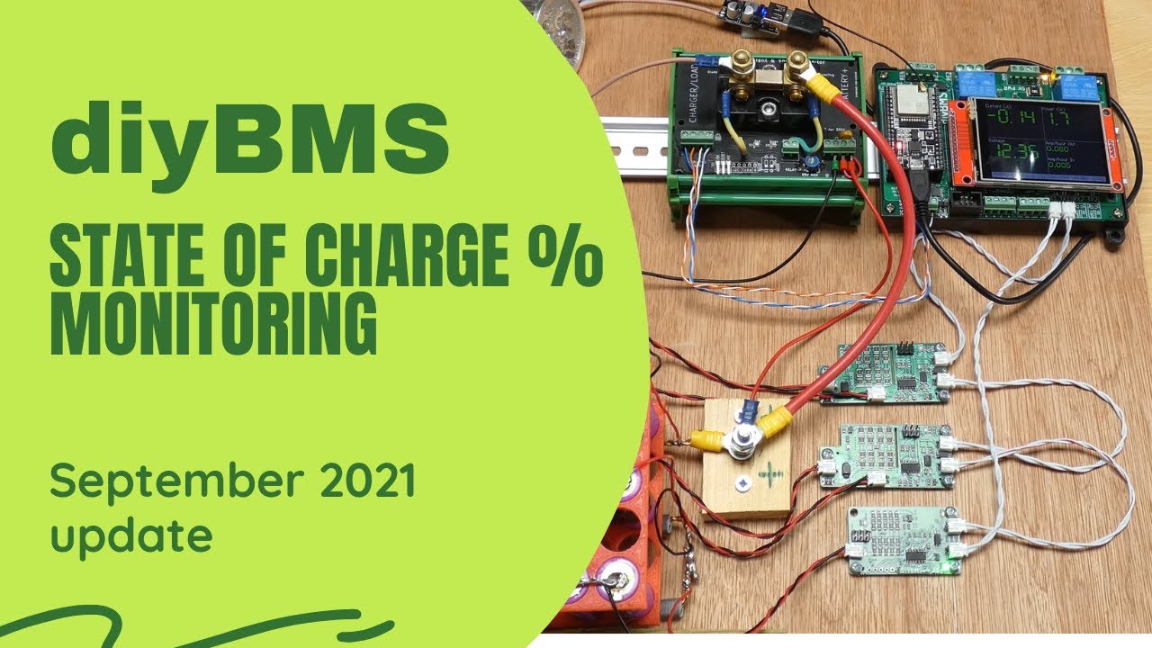 DIYBMS September 2021 update - SOC% and lots more