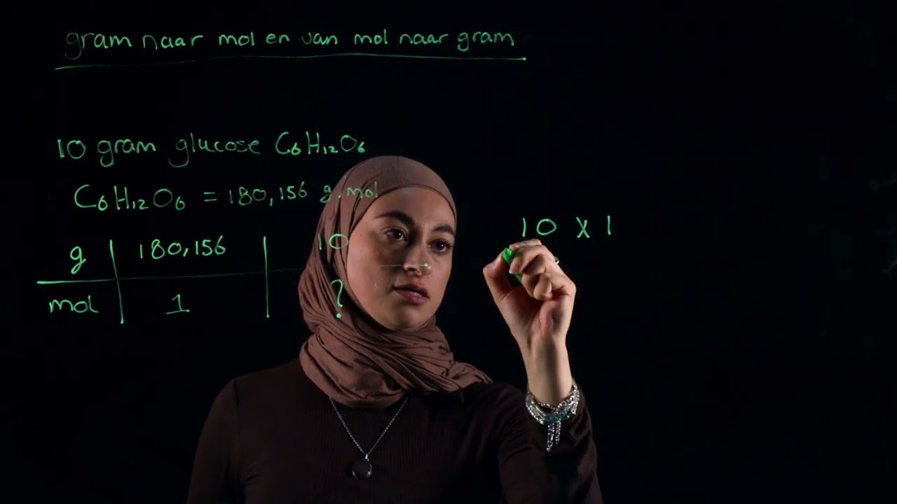 Scheikunde - Rekenen van gram naar mol en andersom van mol naar gram - SistersinScience_NL