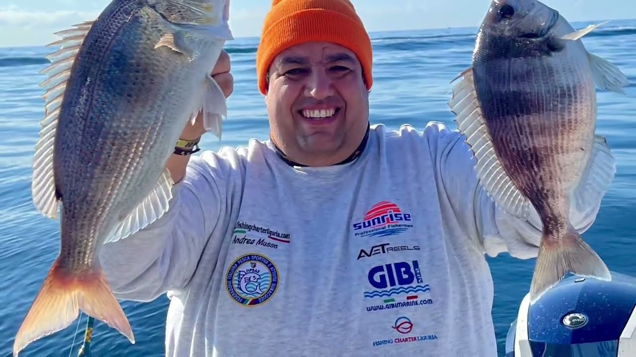 TRAINA COL VIVO CON I CALAMARI - Andrea Musso - Fishing Charter Liguria
