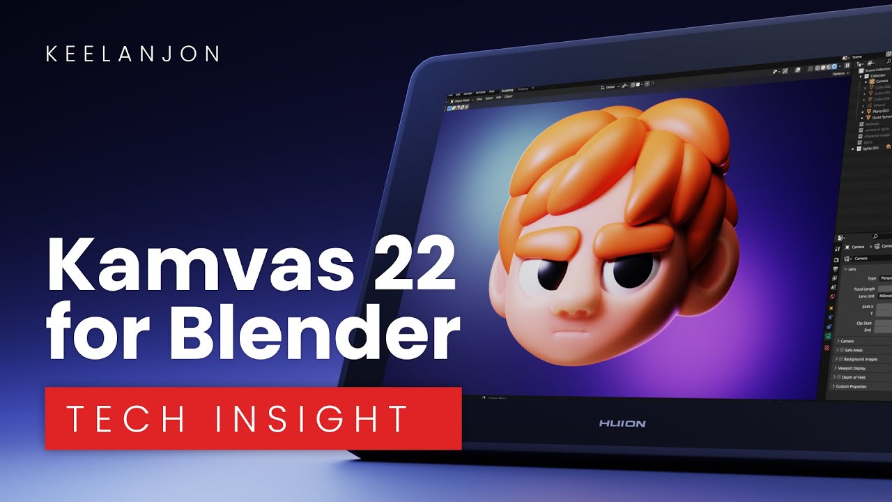 Huion Kamvas 22 (Раздача закрыта) — первые впечатления и мысли в Blender