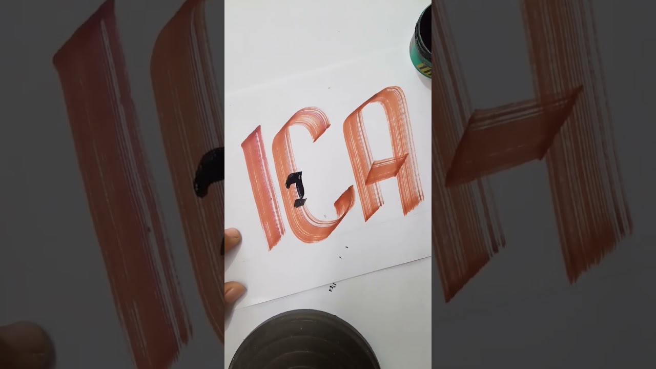 ini nih yang request nama ICA #art #lettering #tulisanunik