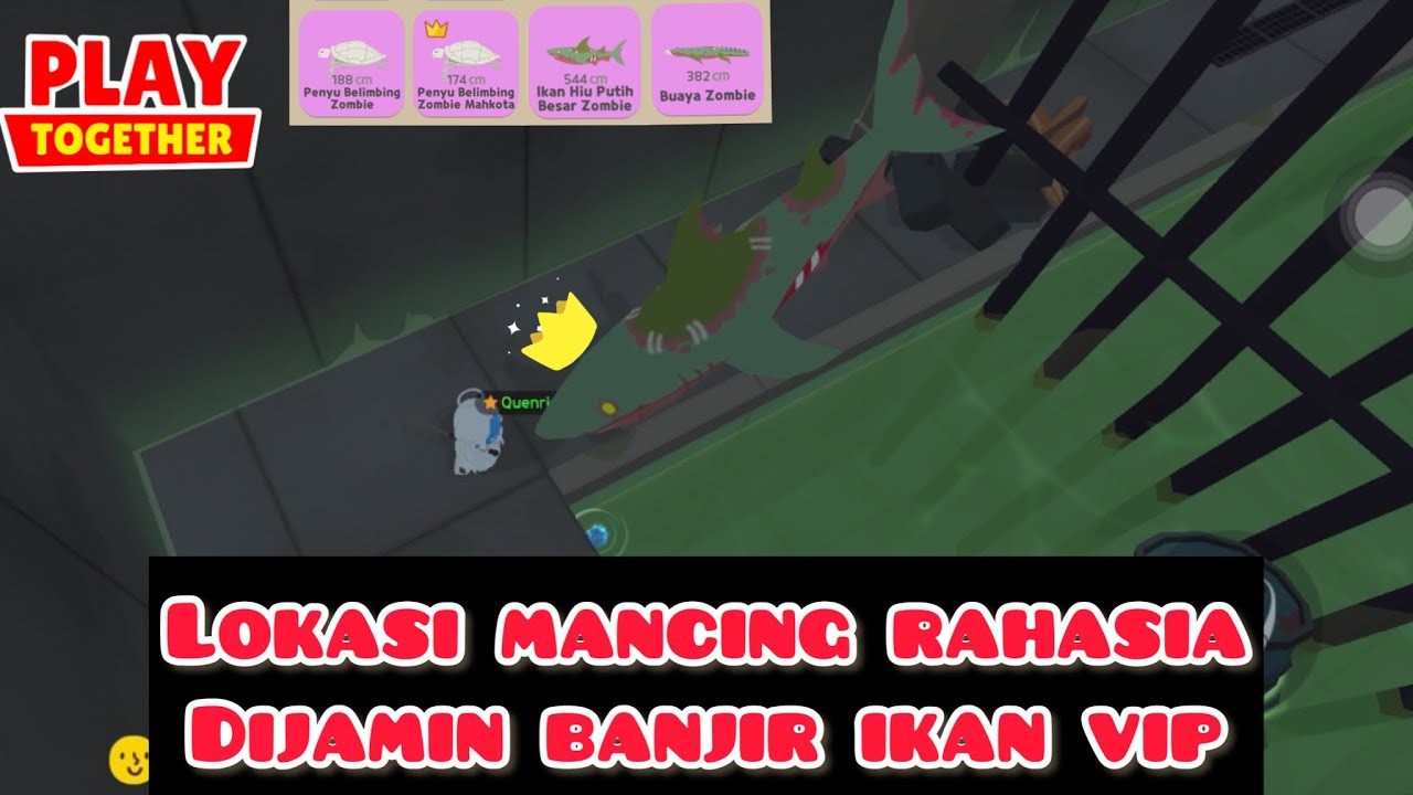 LOKASI RAHASIA SELOKAN BAWAH TANAH ZOMBIE. ADA SARANG IKAN VIP LHO! PANEN IKAN VIP DI SINI TEMPATNYA