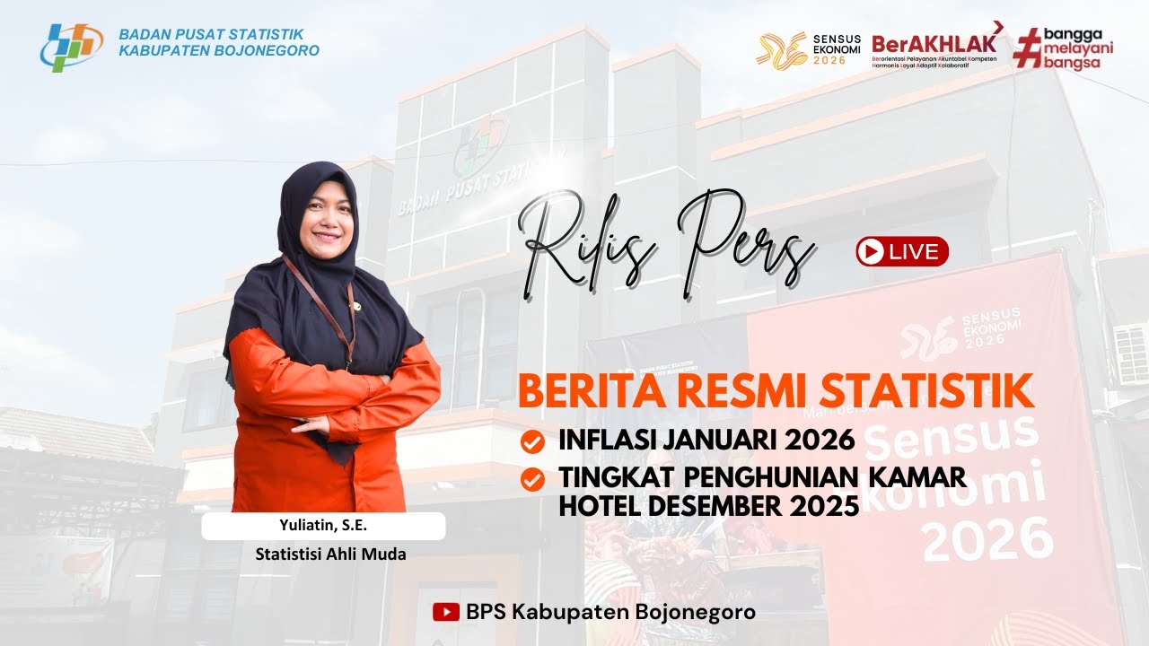 [RILIS BPS] Rilis Berita Resmi Statistik BPS Kabupaten Bojonegoro, 2 Februari 2026