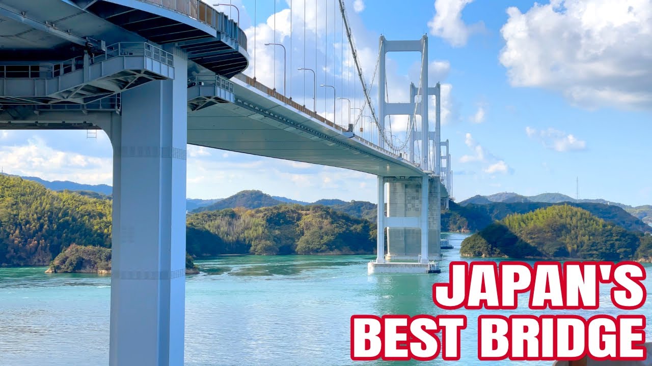 Crossing one of Japan's LONGEST Bridges on Shimanami Kaido - MUST DO WHEN IN JAPAN