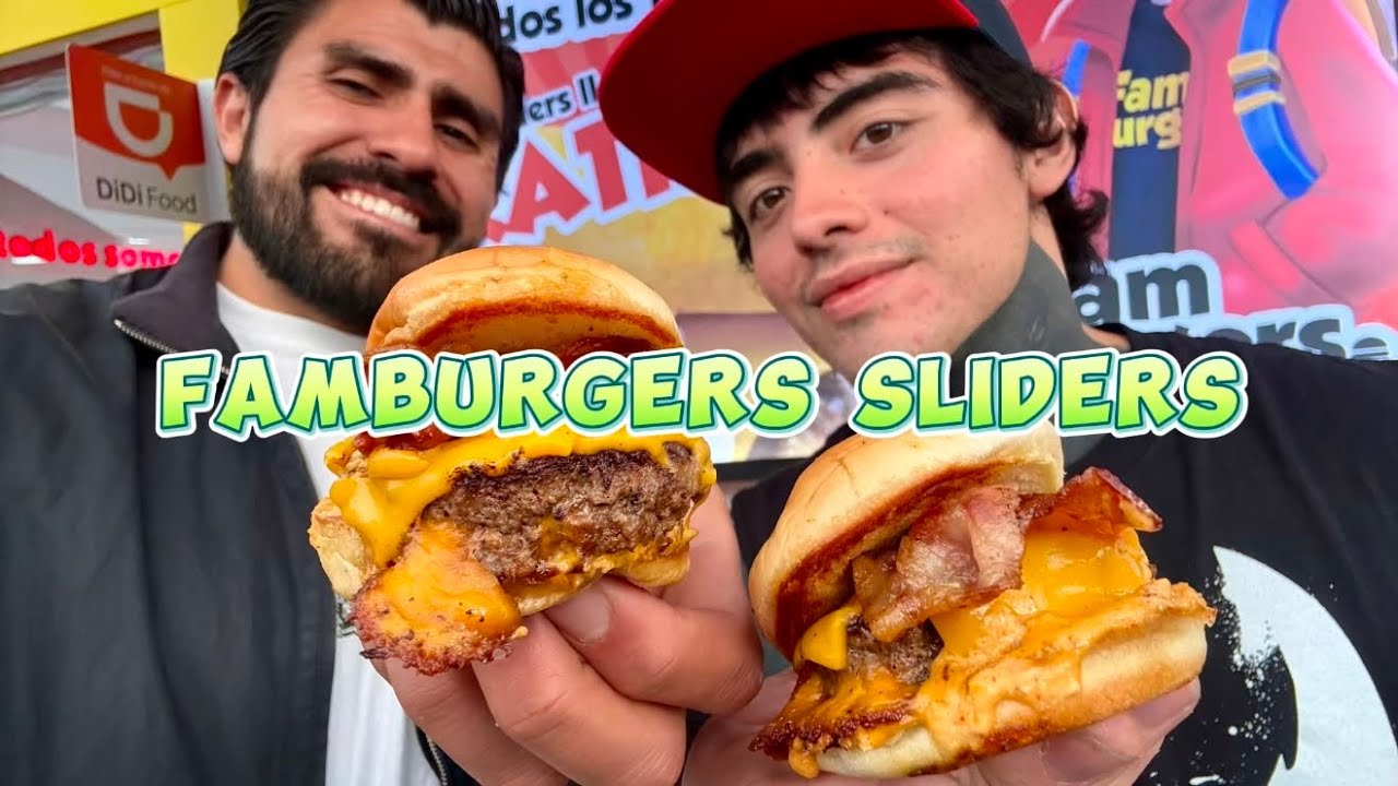 Sliders baratas con promo de 3x99 en Lindavista Famburgers