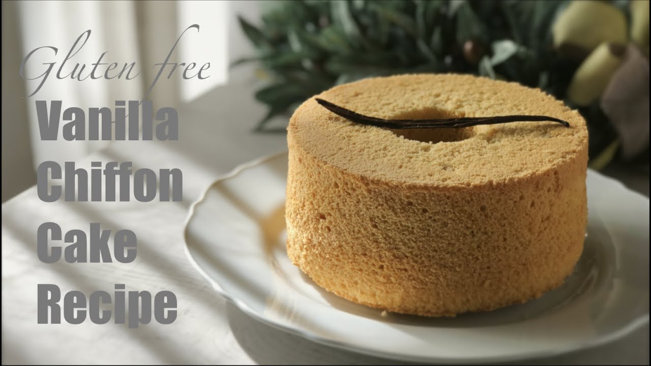 밀가루 없이! 맛보장 폭신촉촉 바닐라 쉬폰케이크 만들기 | 100% 쌀 쉬폰케이크 | Gluten Free Vanilla Chiffon Cake | 米粉シフォンケーキの作り方