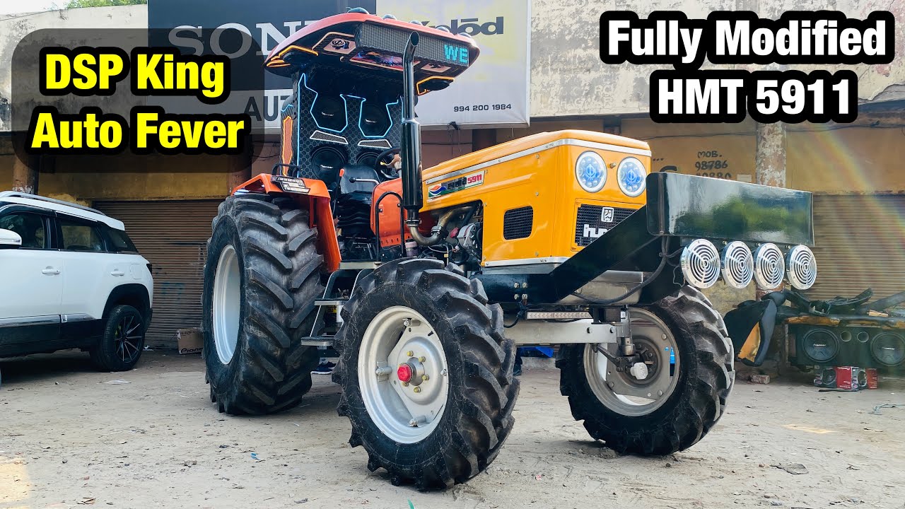 Fully Modified Tractor In Punjab | HMT 5911 | Tractor Sound System | Fiber Hood | Modified Club
