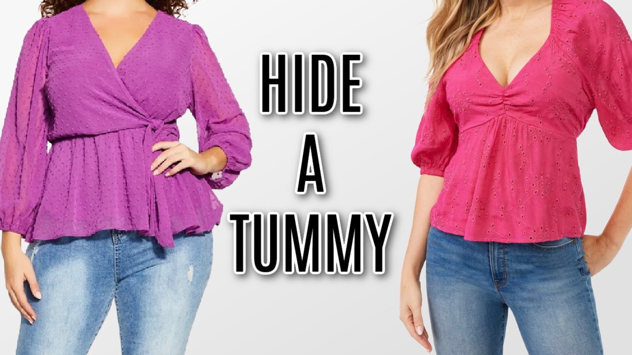 10 Tops to Hide Your Tummy Instantly | Styling Tricks to Conceal Belly Fat