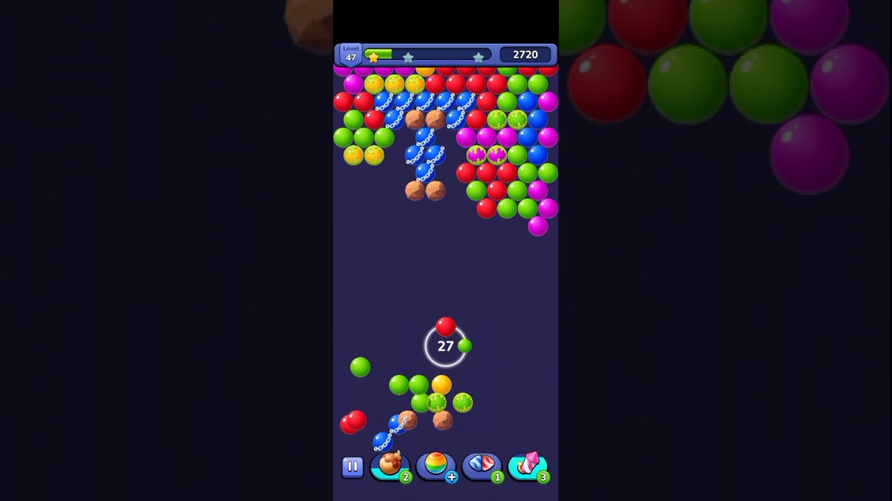 Bubble shooter Gameplay 😎 colourful bubbles 🐢 subscribe 