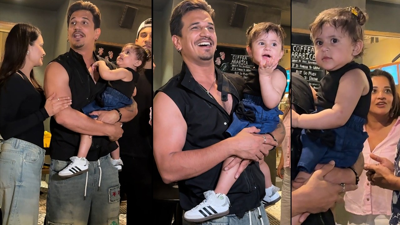 Prince Narula With Cute Daughter & Yuvika Chaudhary Spotted In The City | MS Shorts