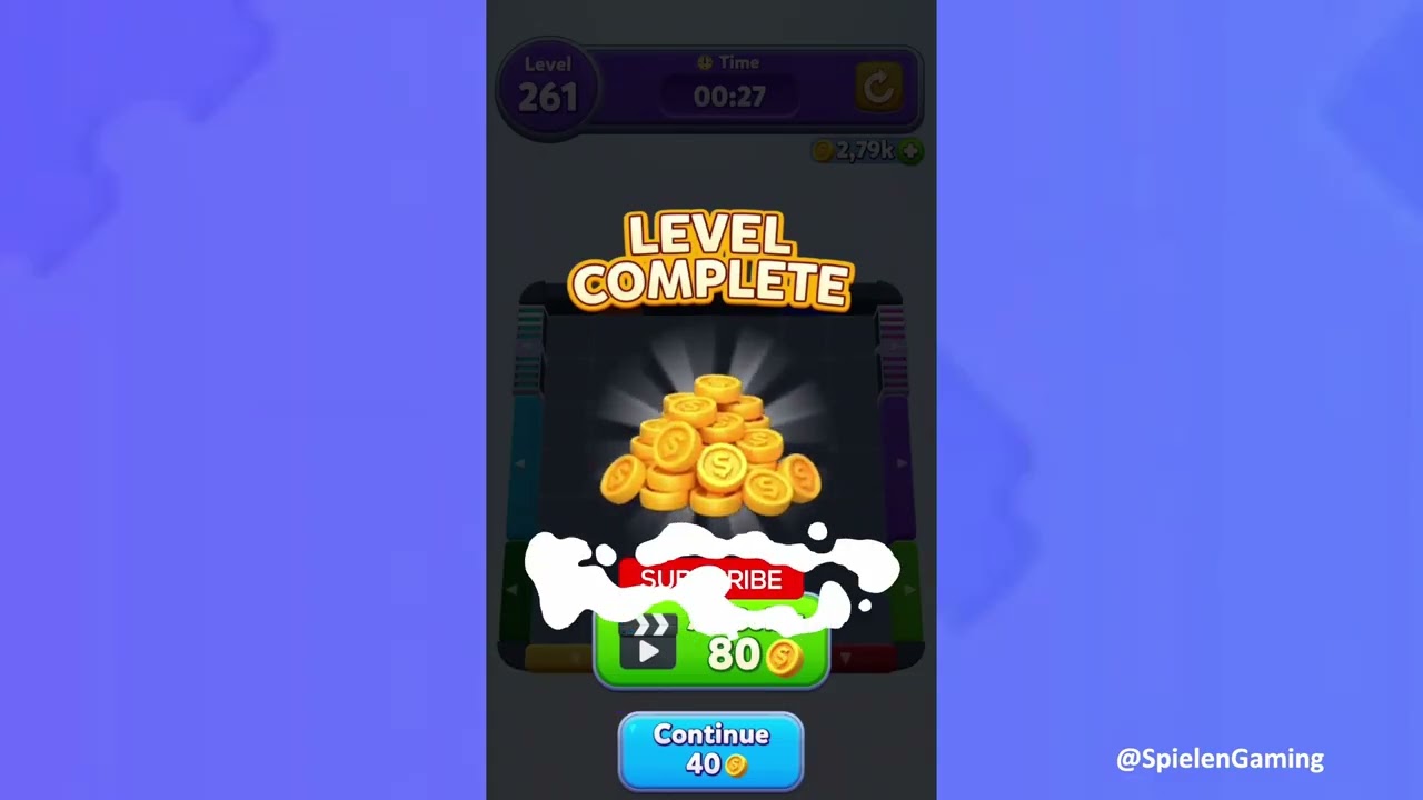 Color Block Jam Level 261 Solution Walkthrough