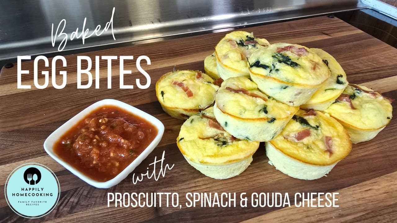 Easy Baked Egg Bites Recipe better than Starbucks | high protein low carb | #Happilyhomecooking