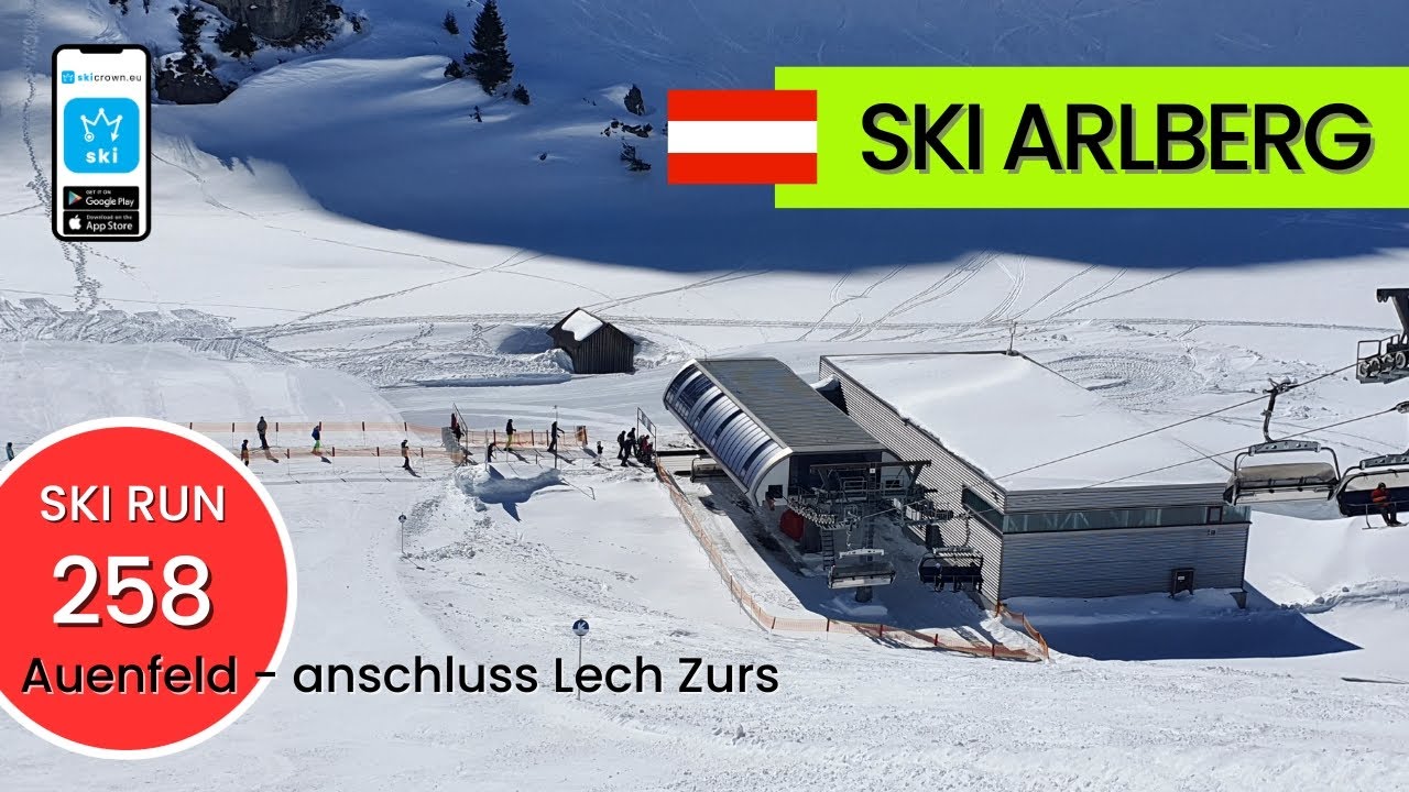 Ski Arlberg Oberlech Austria / ski run 258, short video 55