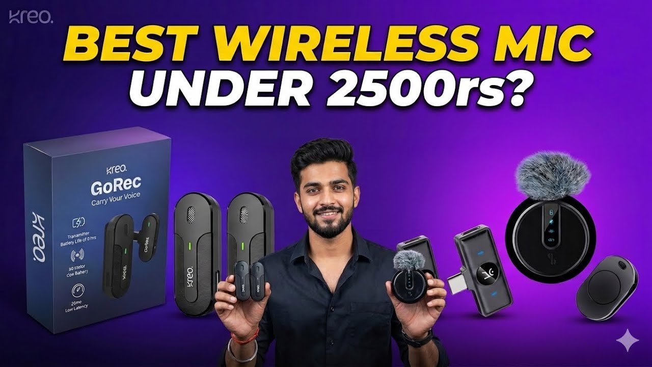 Kreo GoRec vs DOTS Review - Under ₹3000 Best Wireless Mic for YouTuber & Vlogger