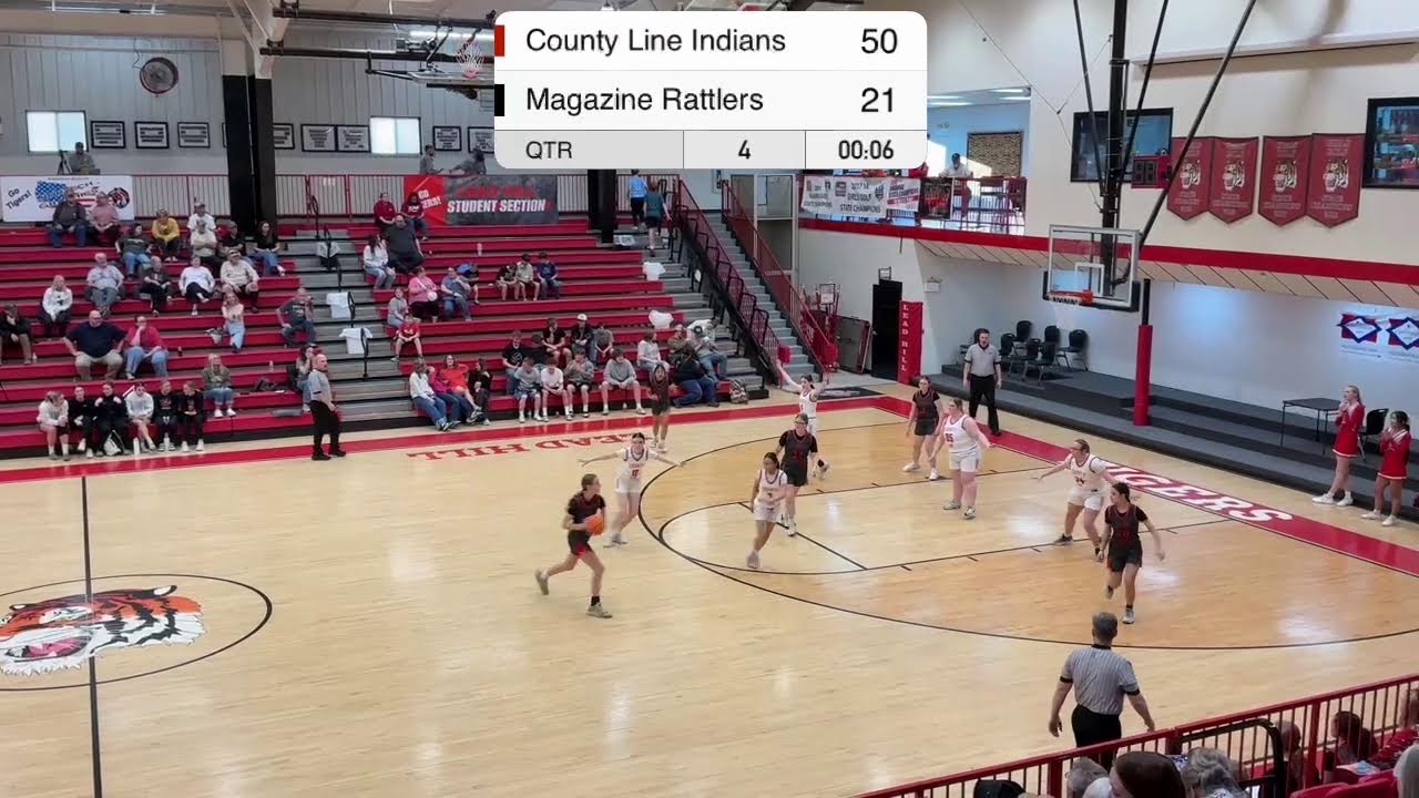 1-A Region 1 Ladies Varsity County Line Indians v Magazine Rattlers (Game 5)