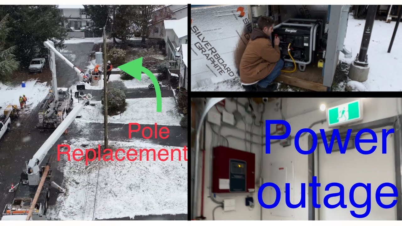Power outage power pole and transformer replacement in my front yard